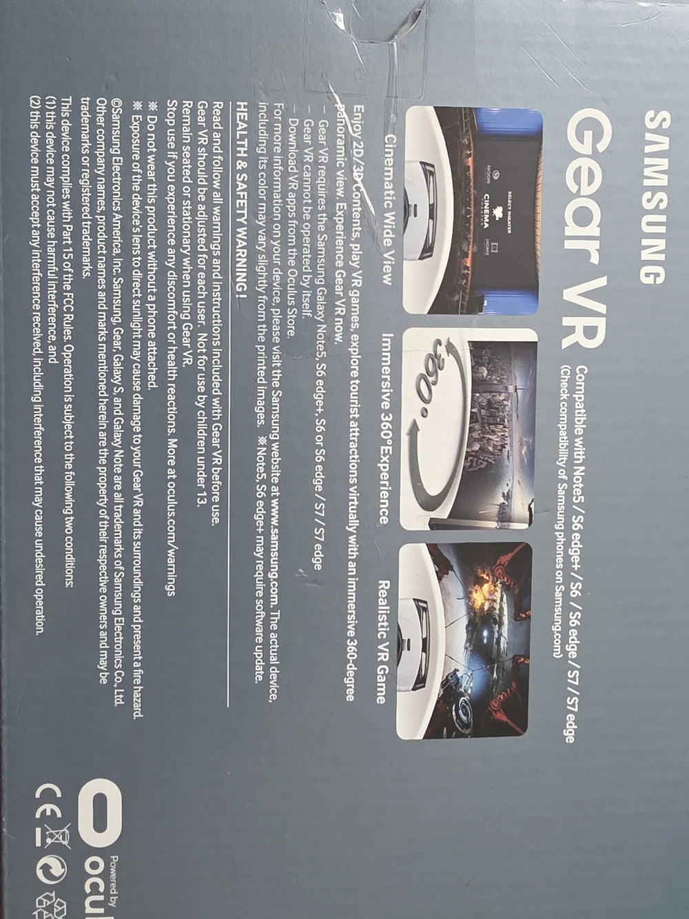 Samsung Gear VR Headset - White and Gray